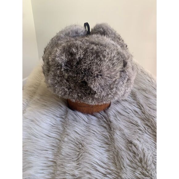 Vintage Rabbit Fur Trapper Hat
